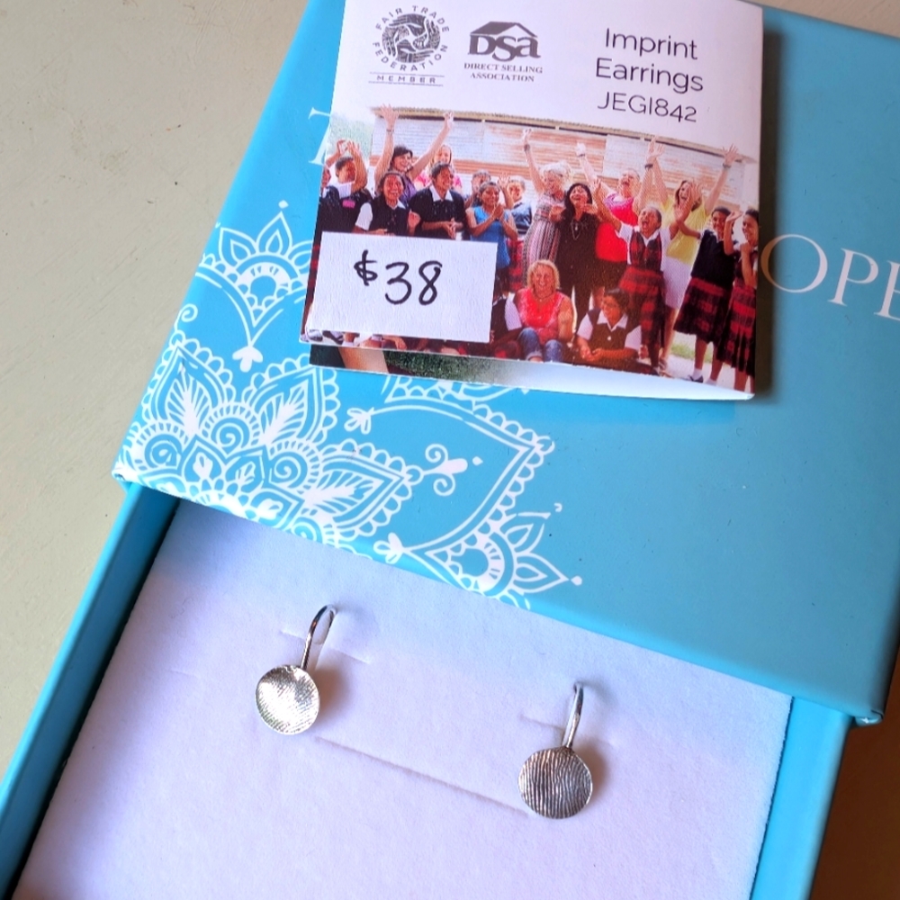 Trades Of Hope Silver Imprint Earrings